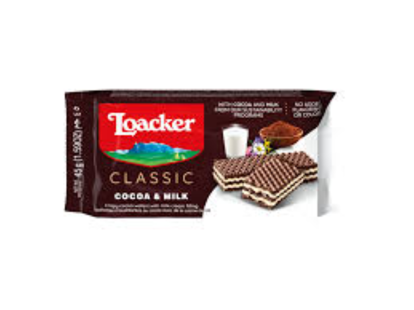 LOACKER CLASSIC WAFER COCOA & MILK 175G